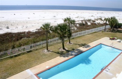 Pool view from balcony