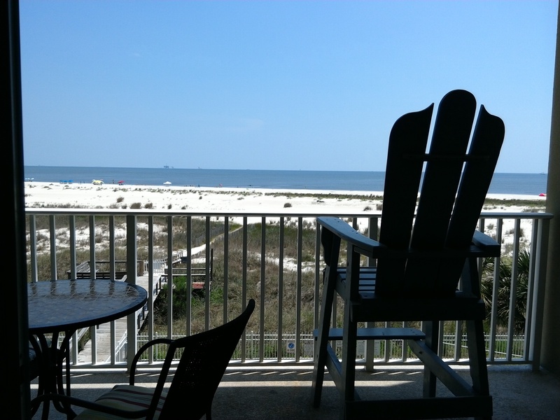 balcony chair & view