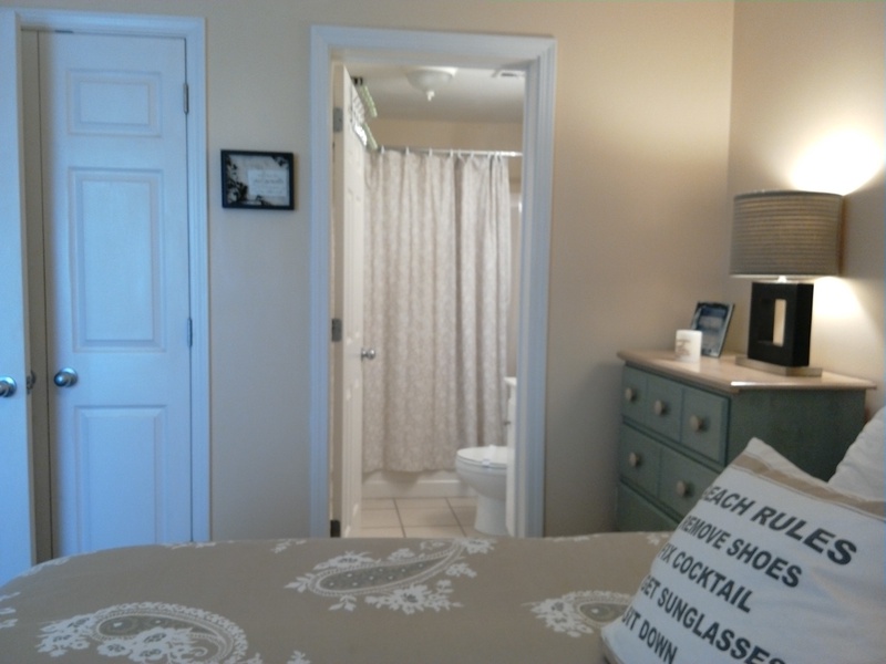bedroom & attached bathroom