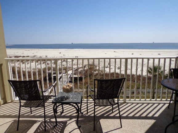 beach view from balcony