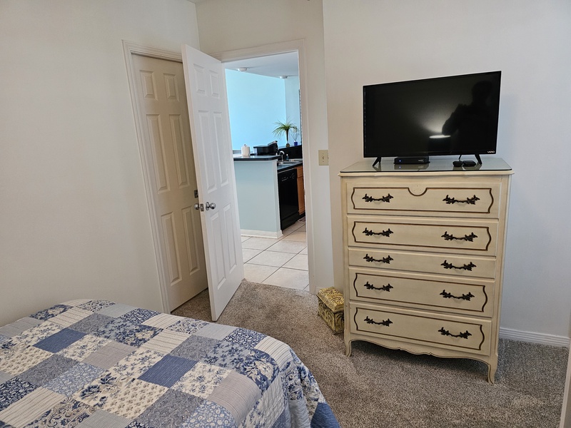TV and Great Room access from the 2nd Bedroom. 