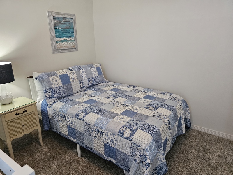 Queen Bed in the 2nd Bedroom.
