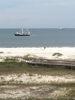 shrimp boat & boardwalk