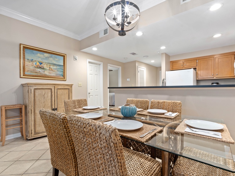 dining area & kitchen