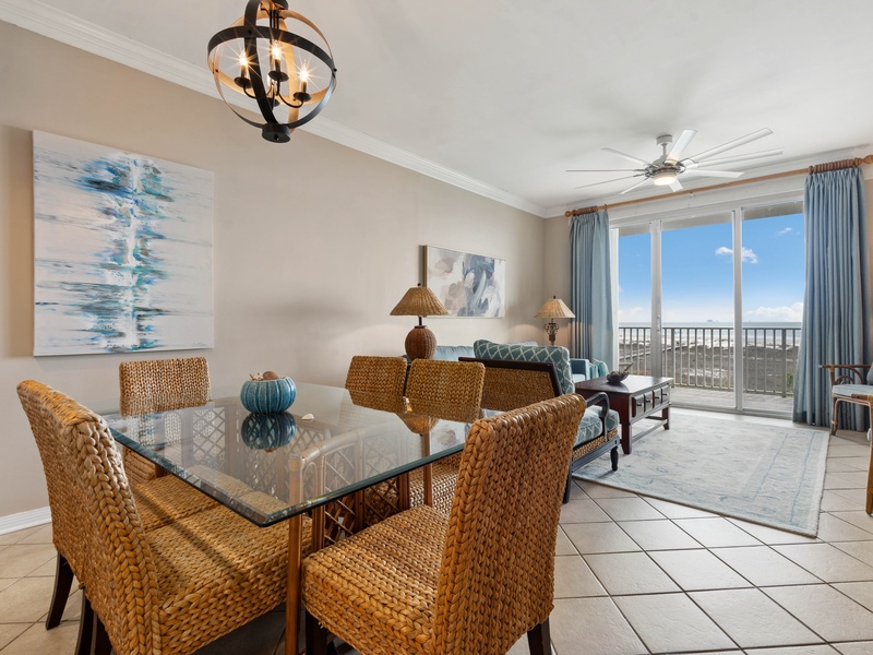 dining area & living room