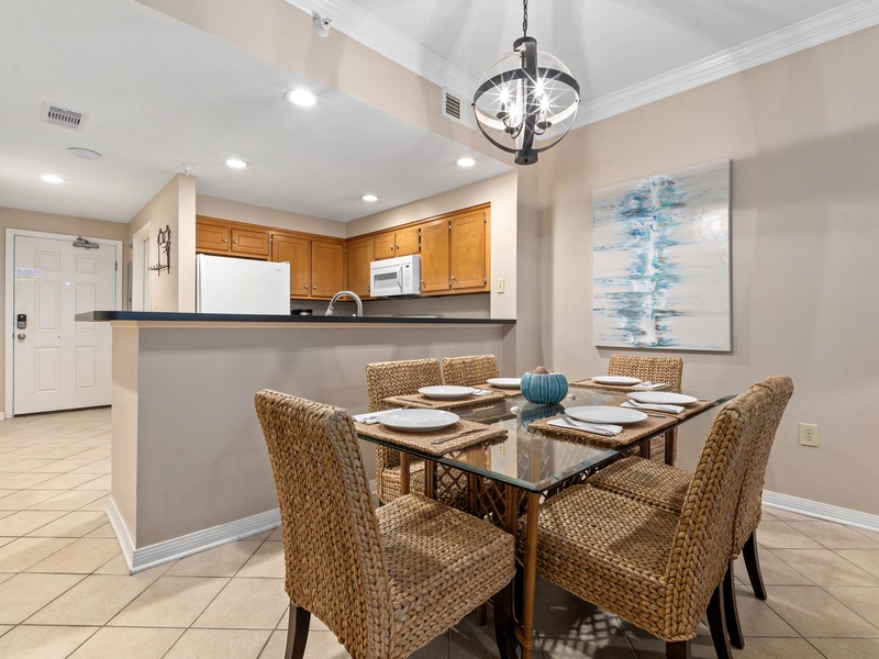 dining area & painting