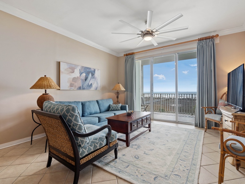 living room & balcony door