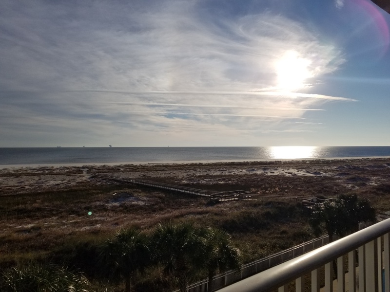 view from balcony
