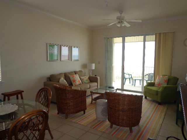 living room & balcony access