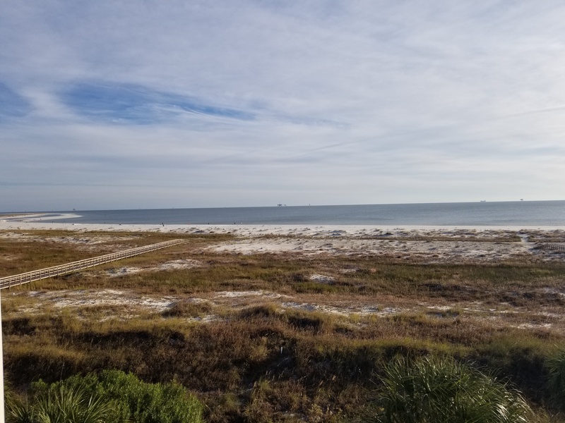 view of beach & ocean