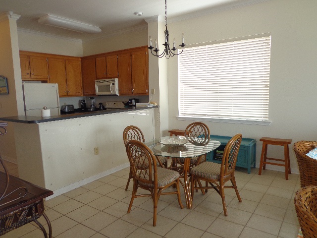 dining area & countertop