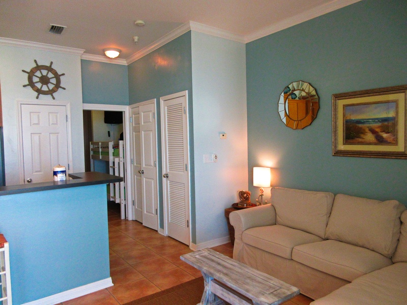living room & hallway