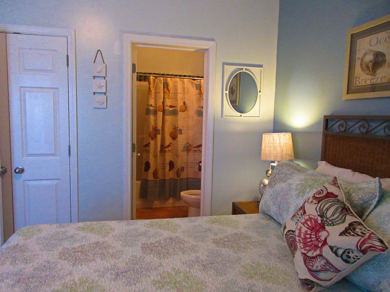 bedroom & attached bathroom