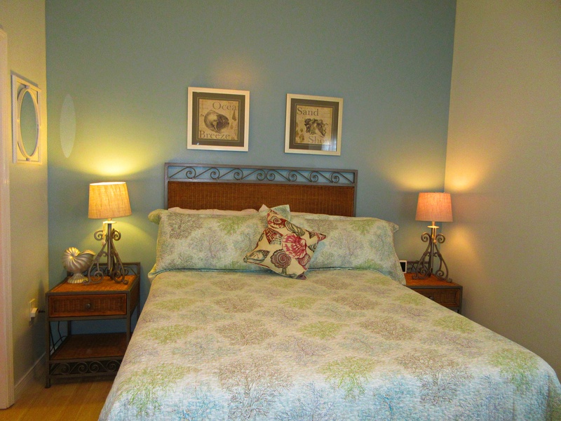 master bathroom bed