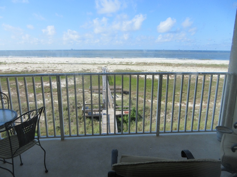 view from door