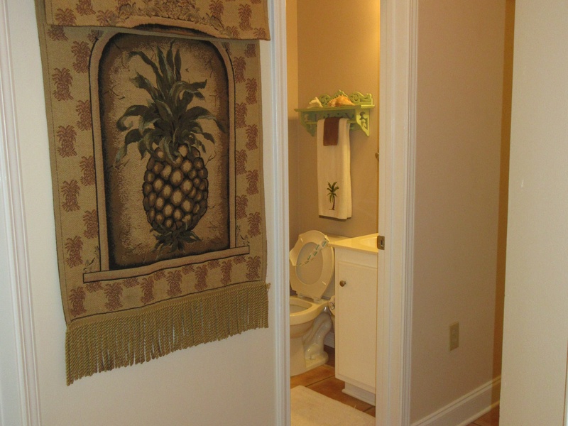 view of bathroom from bedroom