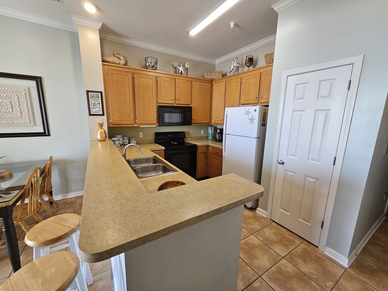 Kitchen with pantry