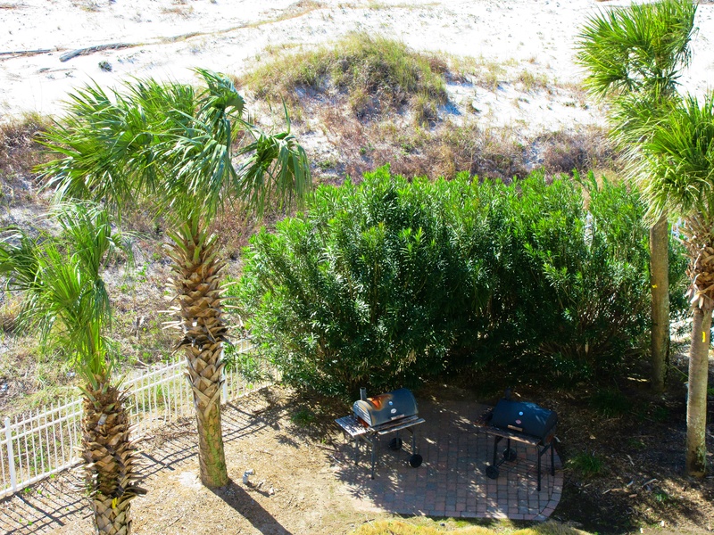 view of grilling area