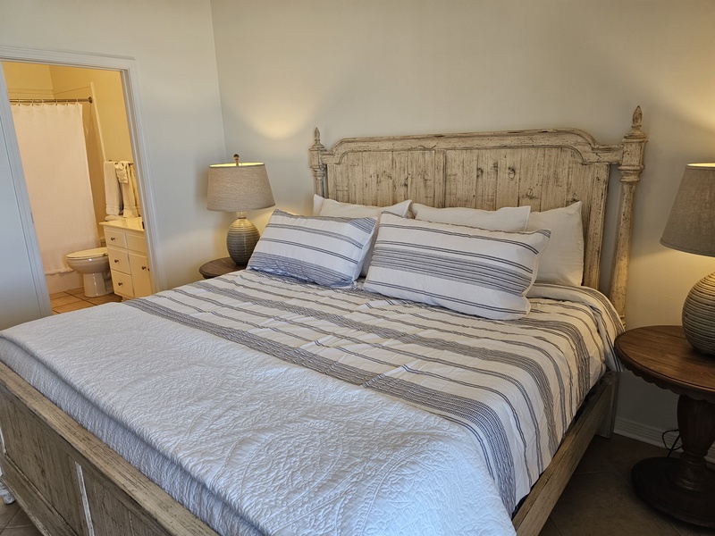 master bedroom bed