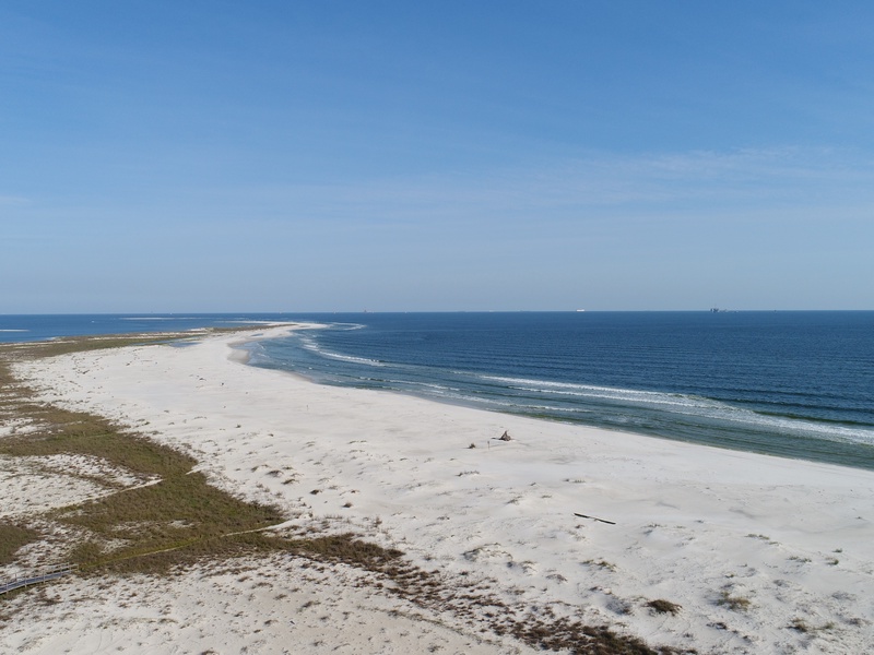 aerial beach view