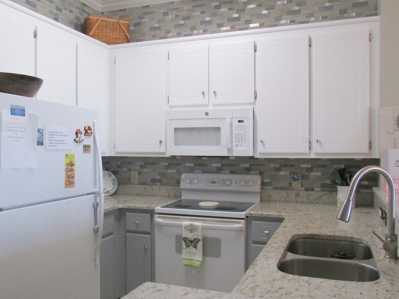 Full kitchen with granite countertops
