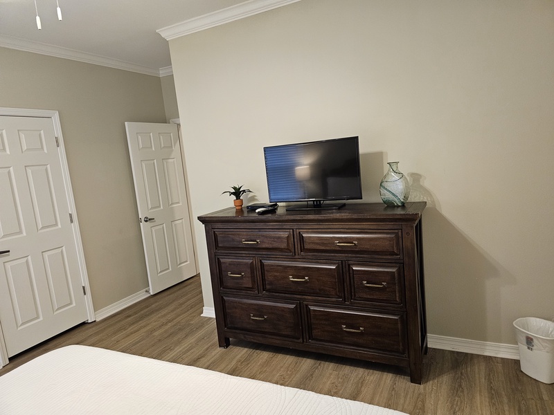 TV and Dresser in Master Bedroom