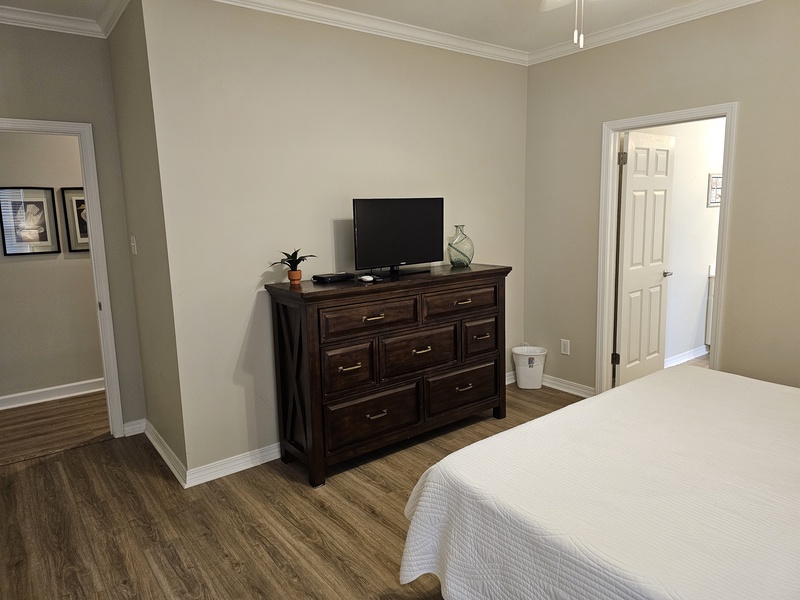 Master Bedroom with TV and Dresser
