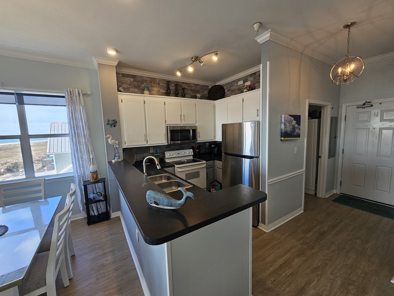 Kitchen and Front Door