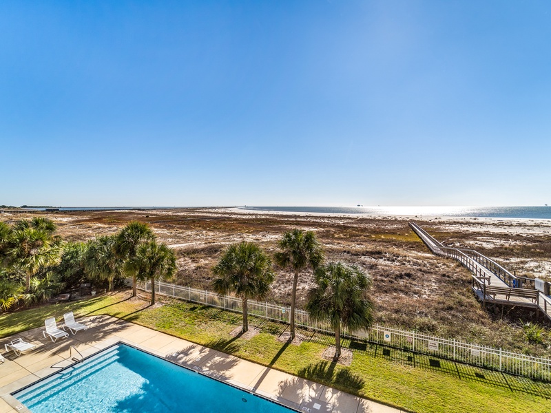 View of pool & beach