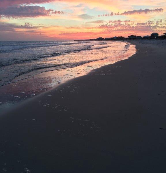 Sunset on the beach