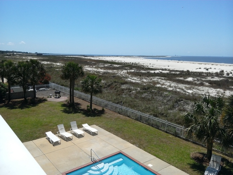 view of pool & grilling area
