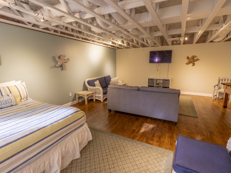 Garden Level | Living Room | Queen Bed and Sleeper Sofa