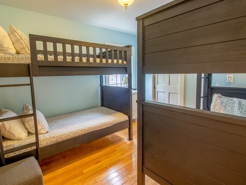 Main Level | Bedroom 2 | Two Twin Over Twin Bunks