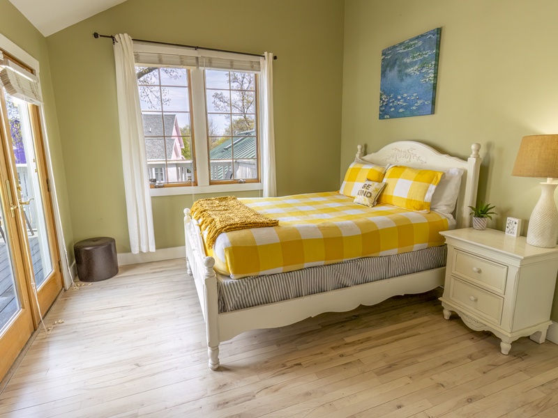 Second Level | Bedroom 2 | Queen | Attached Bath | Private Deck