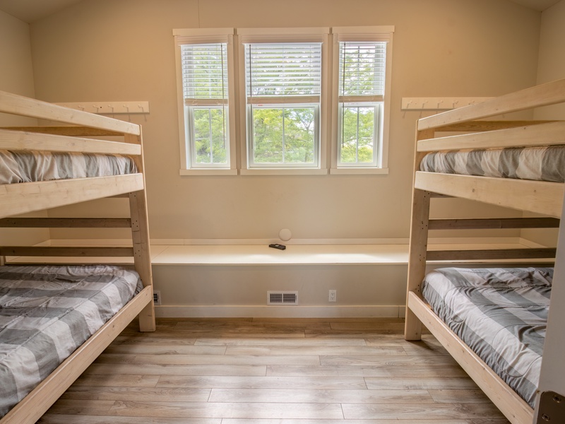 Second Level | Bedroom 2 | 2 Twin Over Twin Bunks