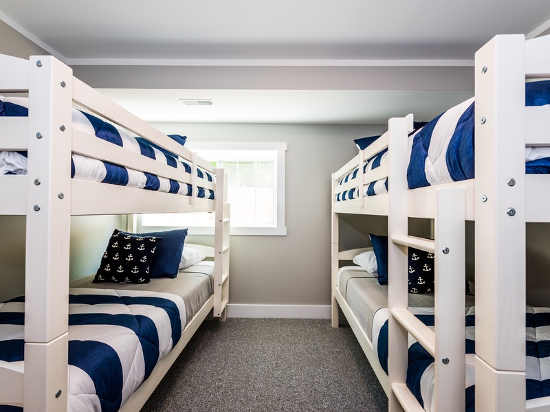 Basement bunk room
