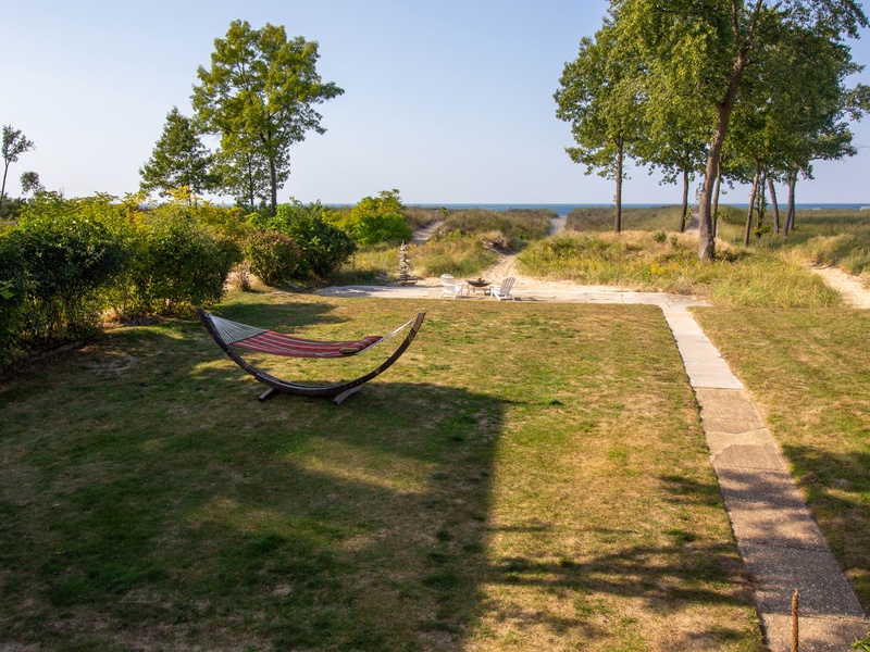 Outside Living |Hammock and Private Beach Trail