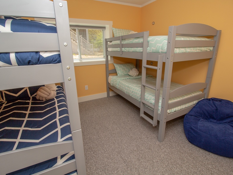Basement | Bedroom 4 | Two Twin over Twin Bunk Beds