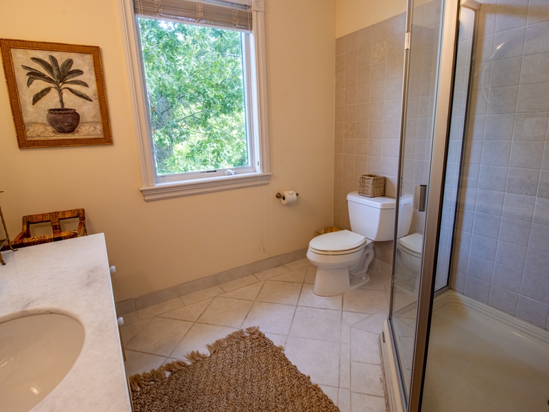 Second Level | Bath 1: Attached to Bedroom 1 with Walk in Shower