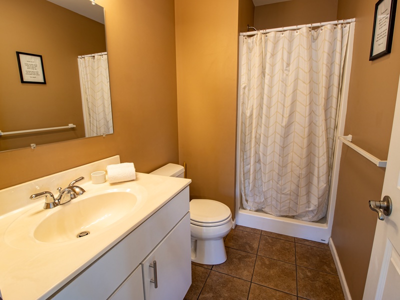 Second Level | Bath 5 | Attached Bedroom 6 with Walk in Shower