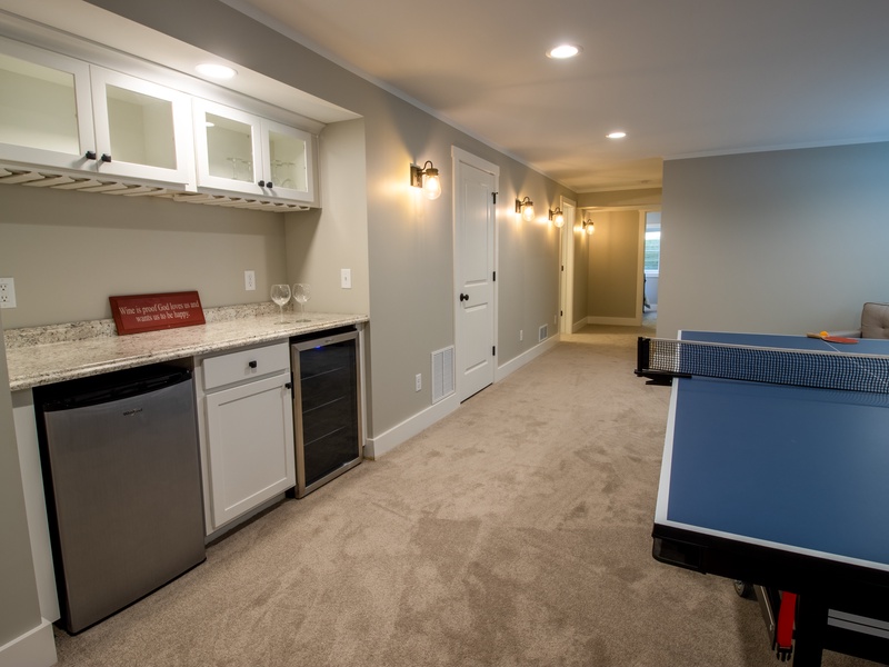 Basement Level | Family Game Room Area