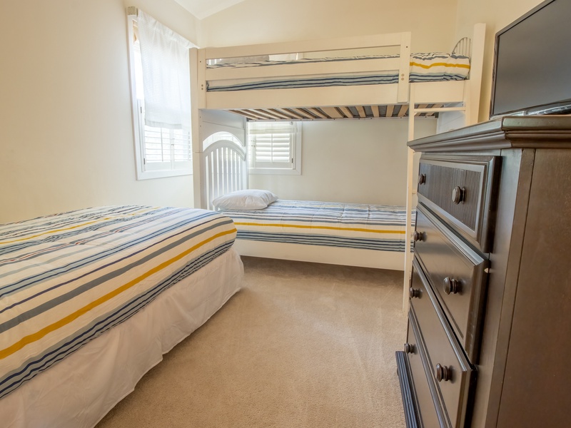 Second Level | Bedroom 2 | Twin Bunk Bed and Twin