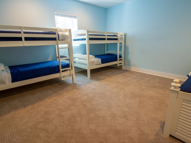 Basement | Bedroom 6 | 2 Twin Bunks | Day Bed with Trundle