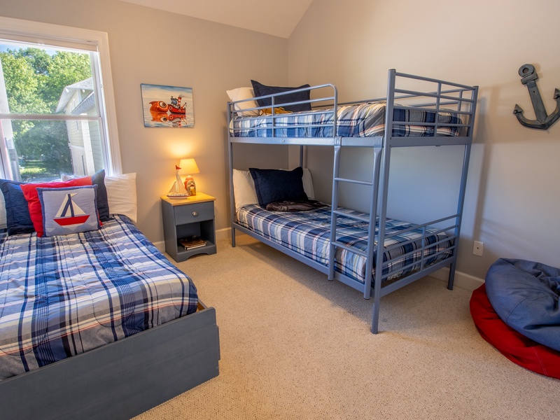 Second Level | Bedroom 5 | Twin Bunk | Twin Bed 