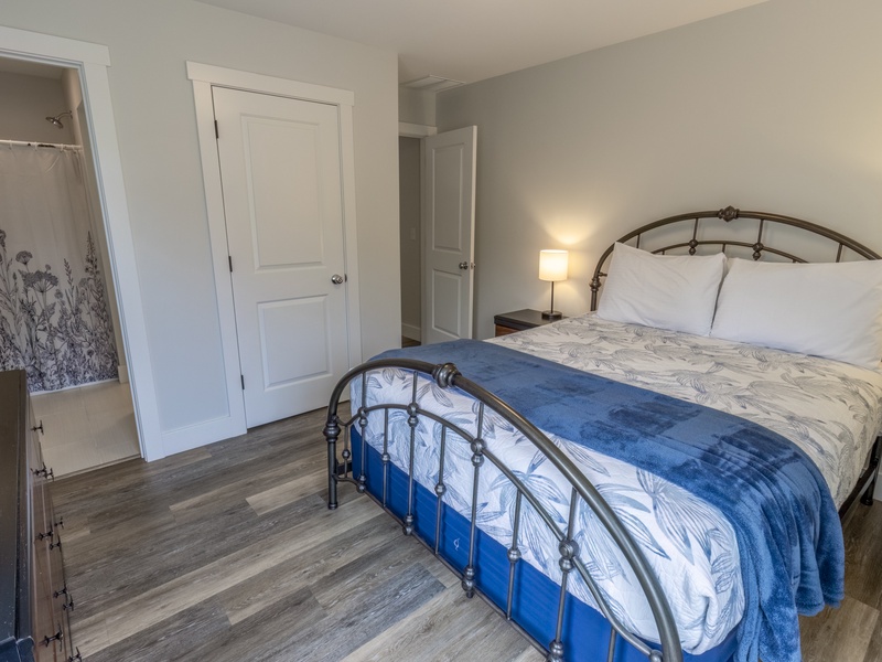 Main Level | Bedroom 1 | Queen | Attached Walk in Bath