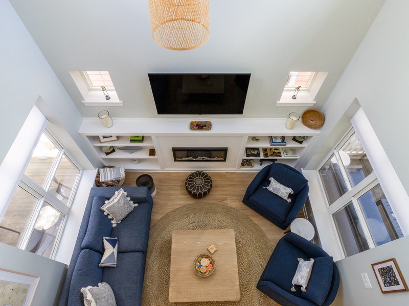 Overhead View of Living Space