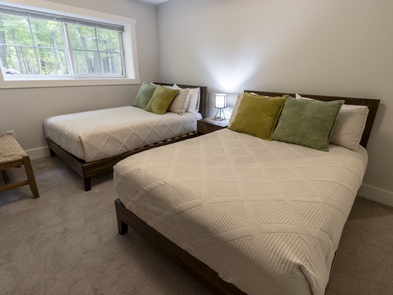 Basement | Bedroom 5 | Two Full Beds