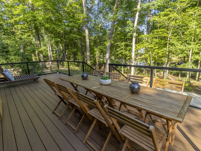 Back Deck | Private Fishing Pond