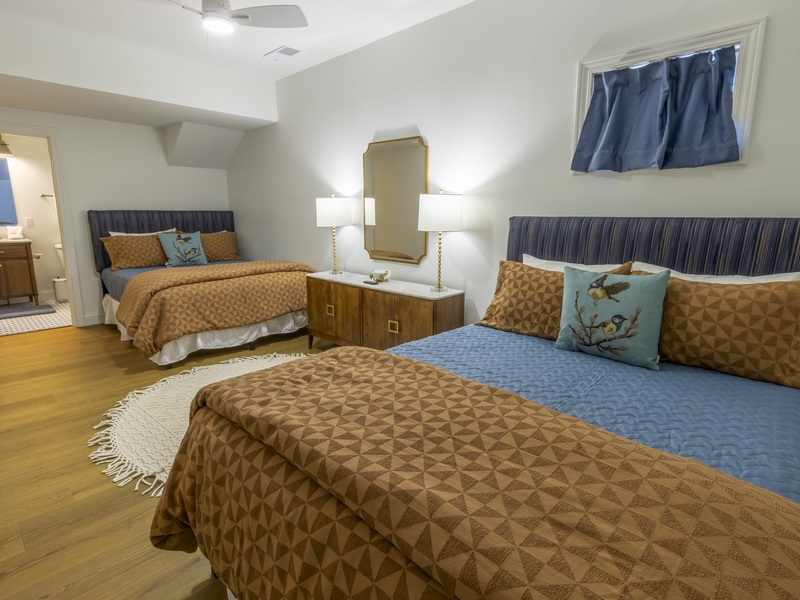 Second Level | Bedroom 5 | 2 Queens | Attache Bath