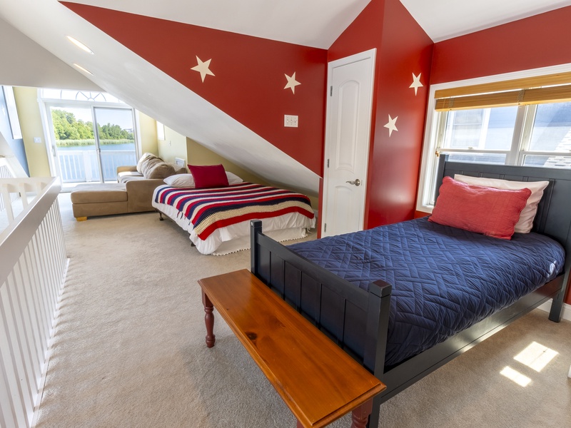 Second Level | Loft | Twin | Queen | Full | Bath